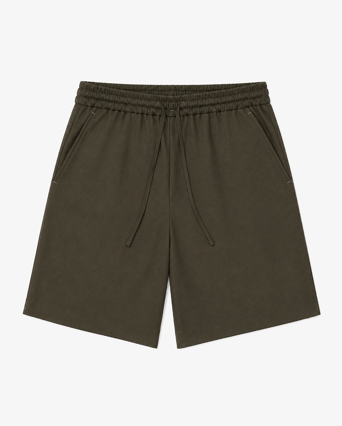 Cotton Shorts in Military Green