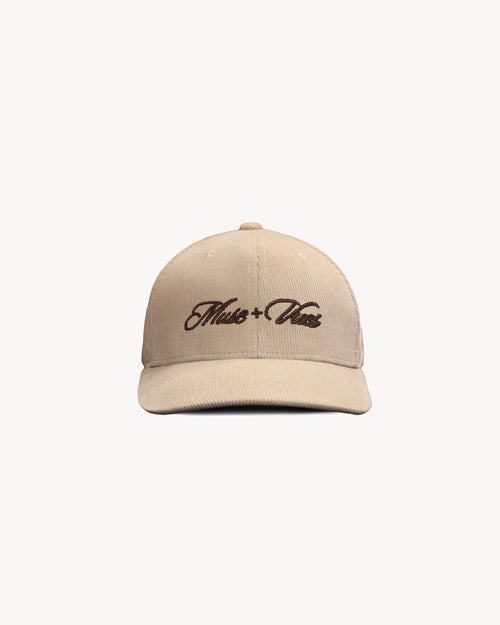 Beige Corduroy M+V Monogram Cap