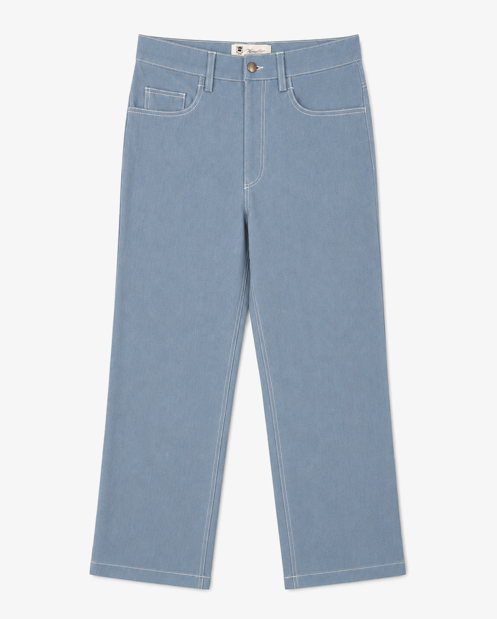 Light Wash Straight-Cut Denim