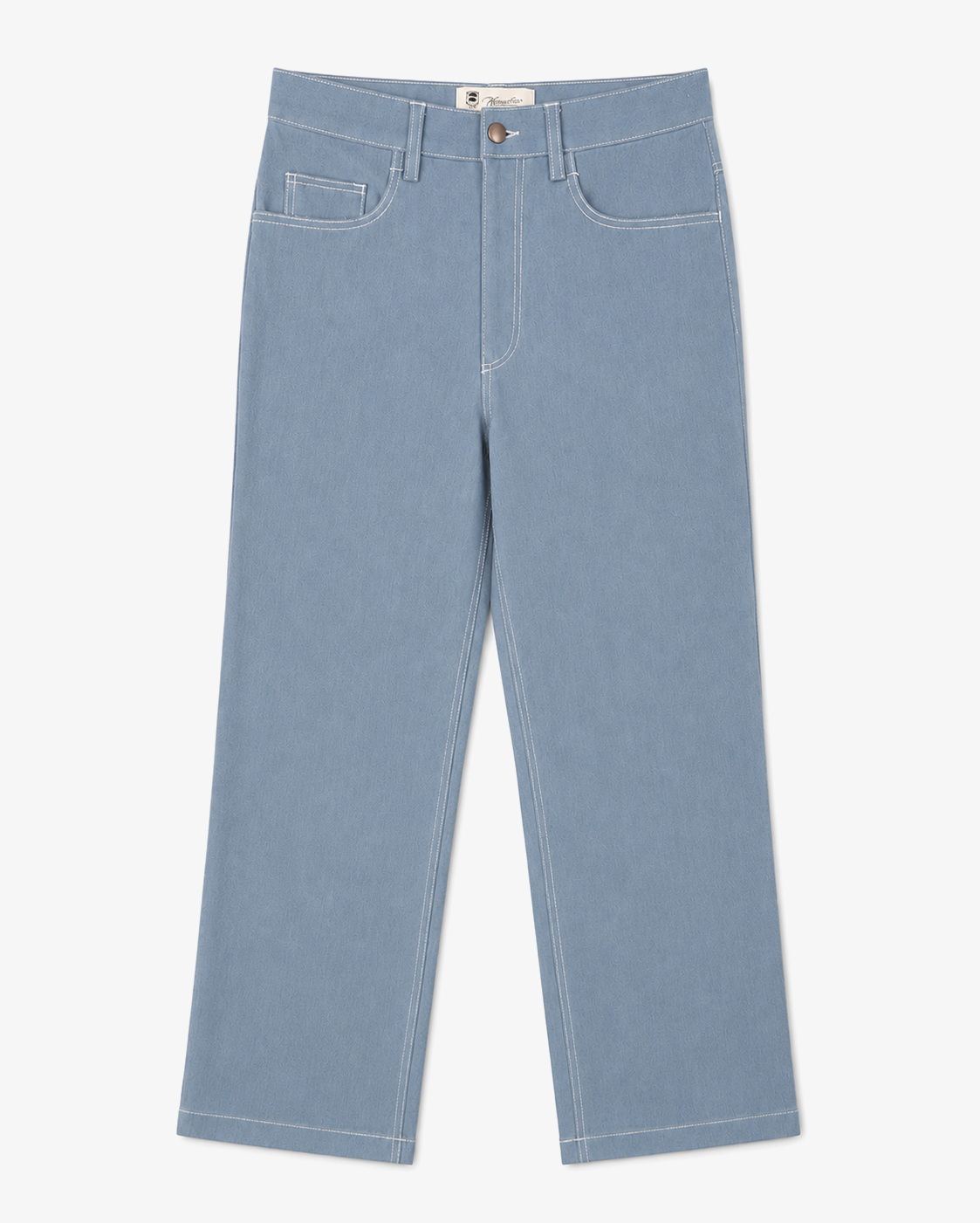 Light Wash Straight-Cut Denim