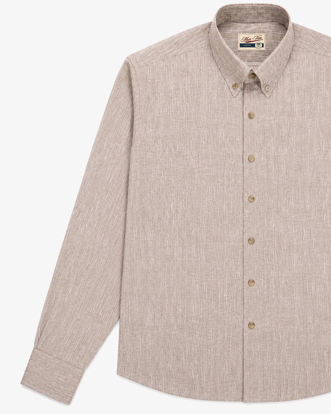Sandstone Brown Linen Shirt