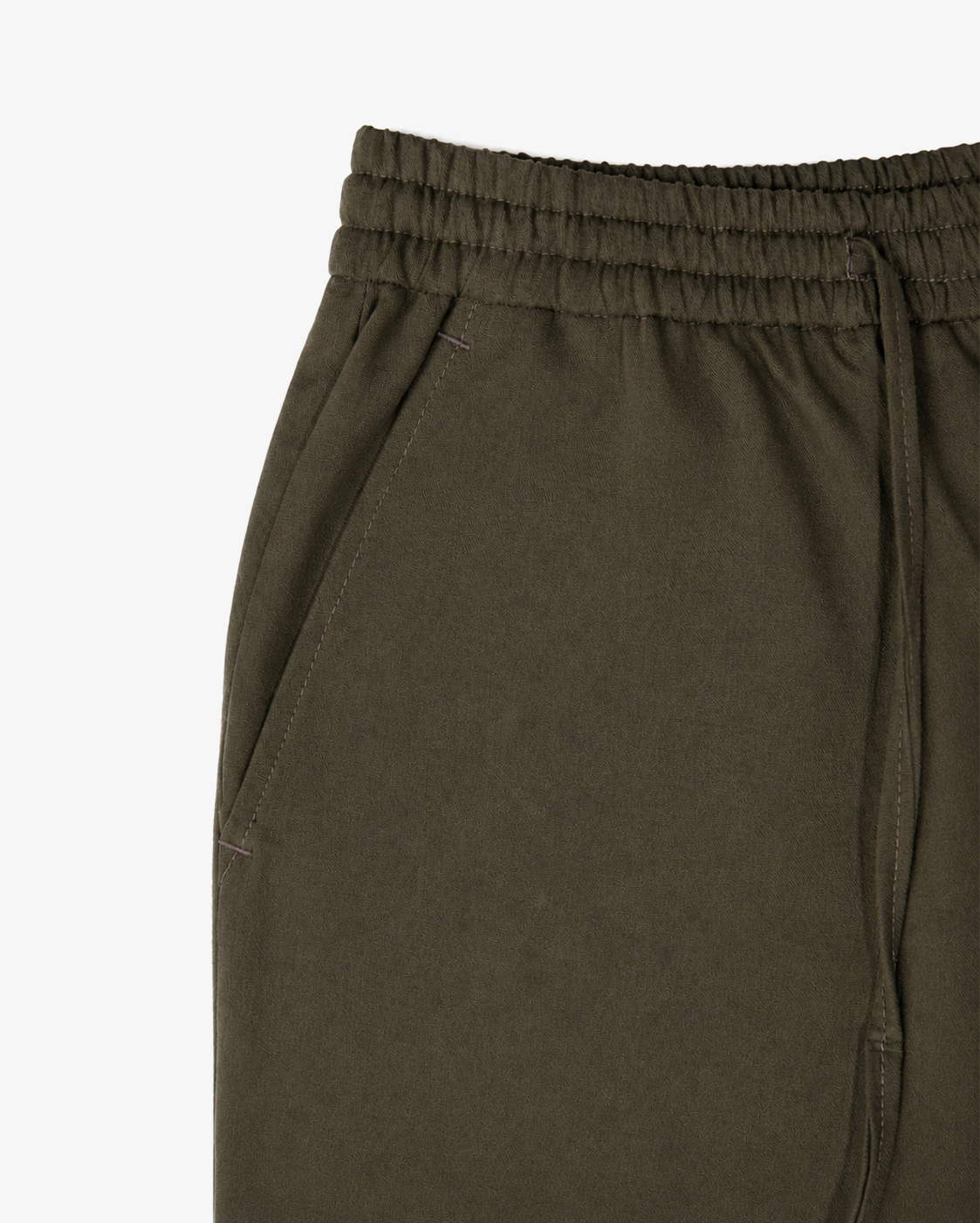 Cotton Shorts in Military Green