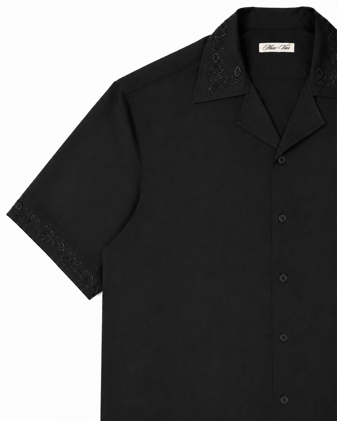 Noir Embroidered Shirt