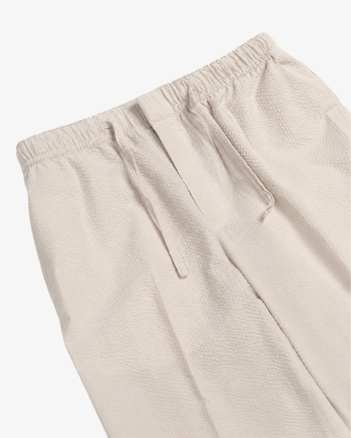 Seersucker Trousers in Beige