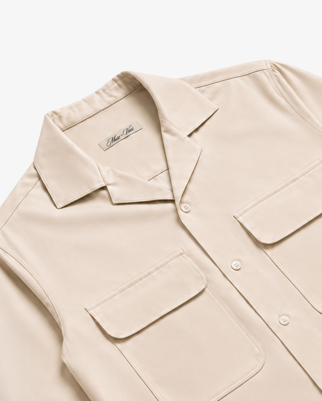 Riviera Utility Shirt in Cream