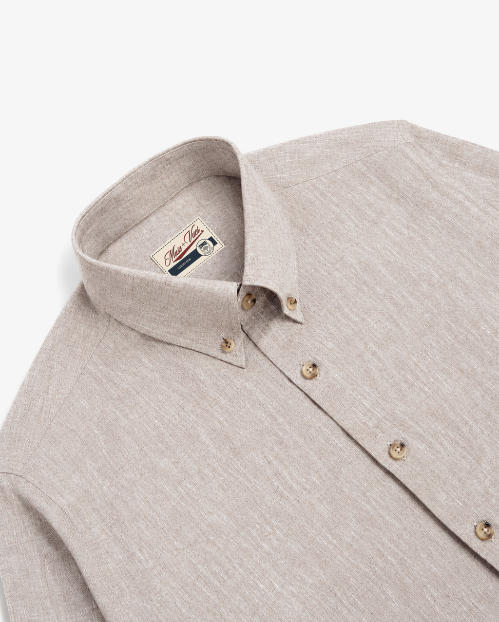 Sandstone Brown Linen Shirt