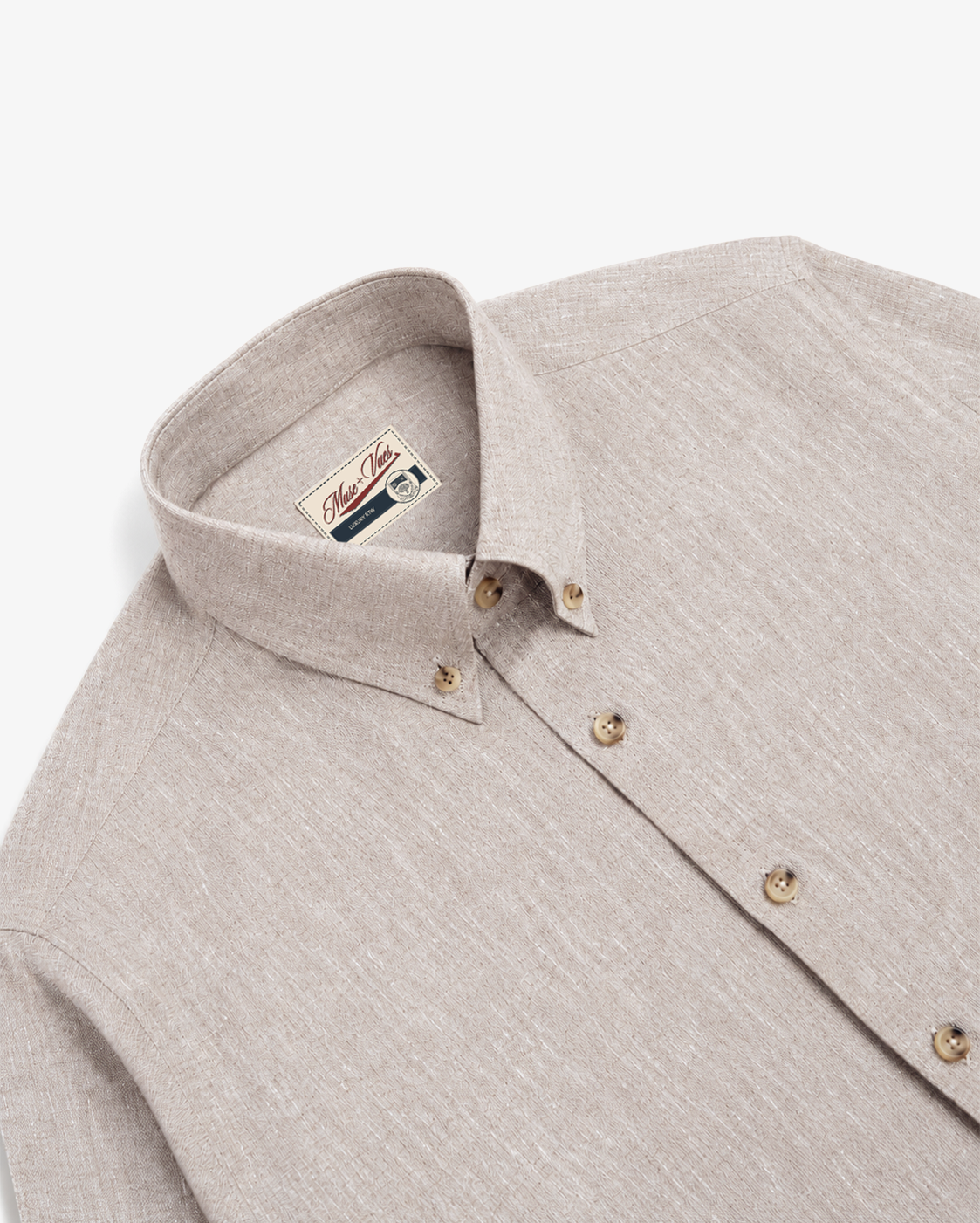 Sandstone Brown Linen Shirt