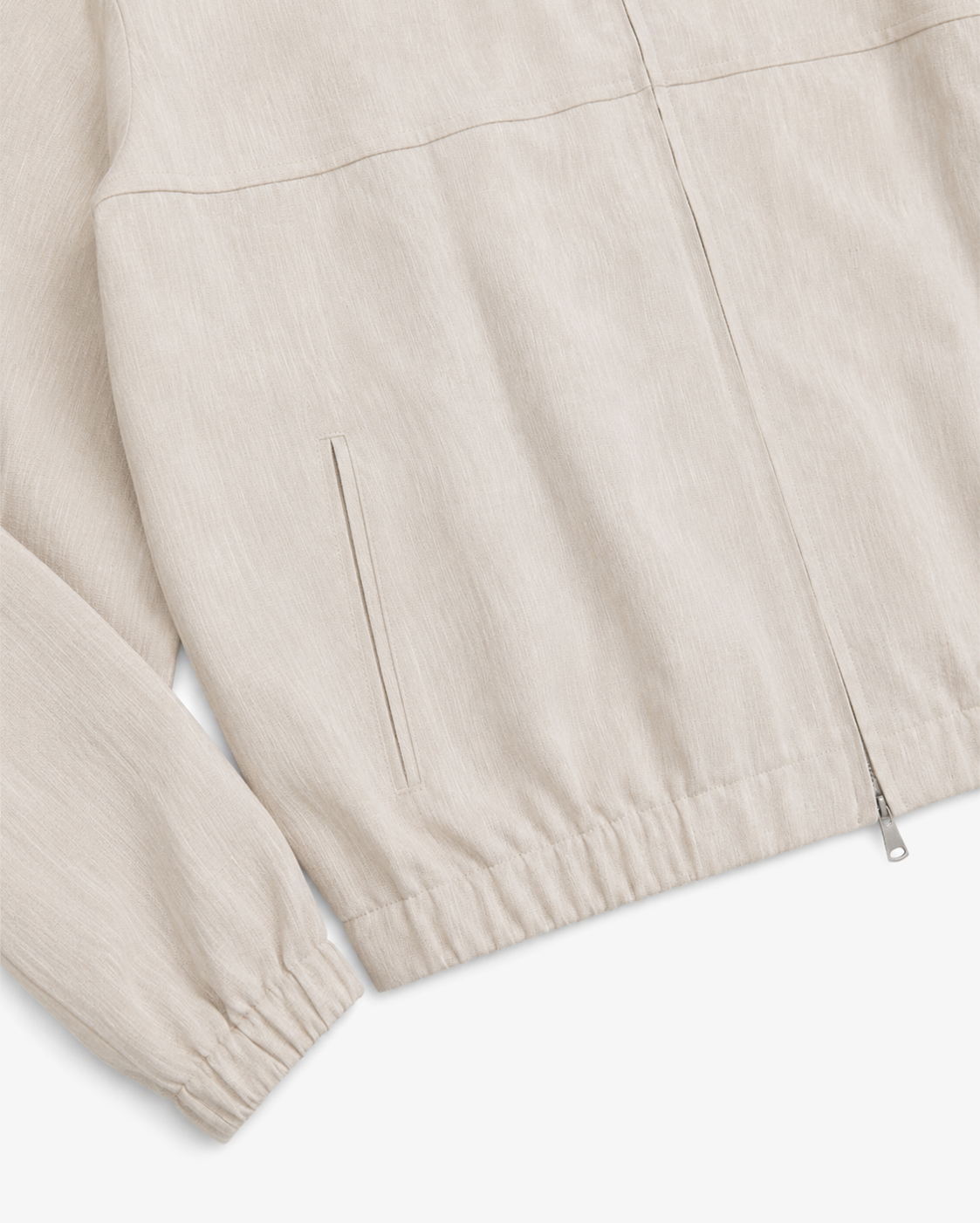 Cream Linen Blouson