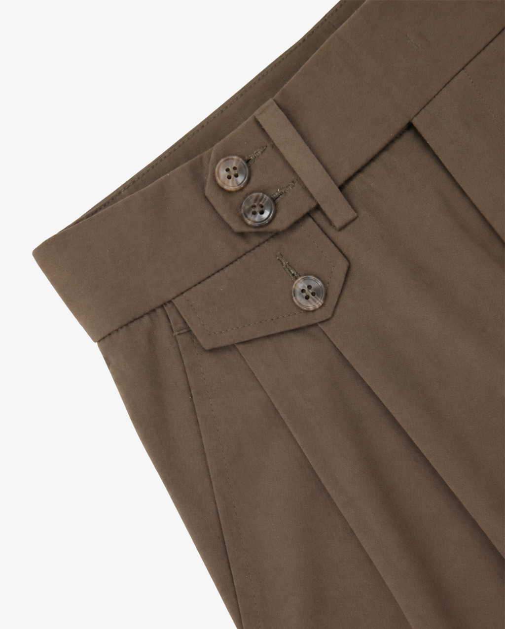 Military Brown Cotton Trousers