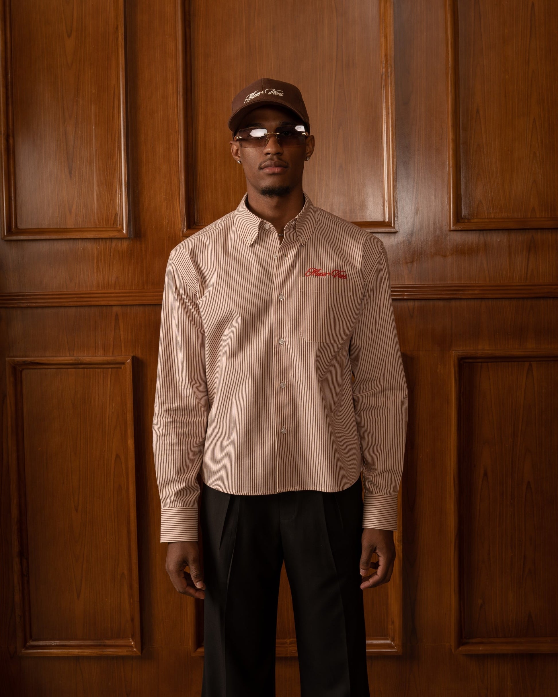 Red-Cream M+V Monogram Shirt