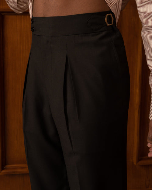 Black Box Pleat Wide Cut Pants
