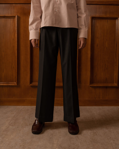 Black Box Pleat Wide Cut Pants