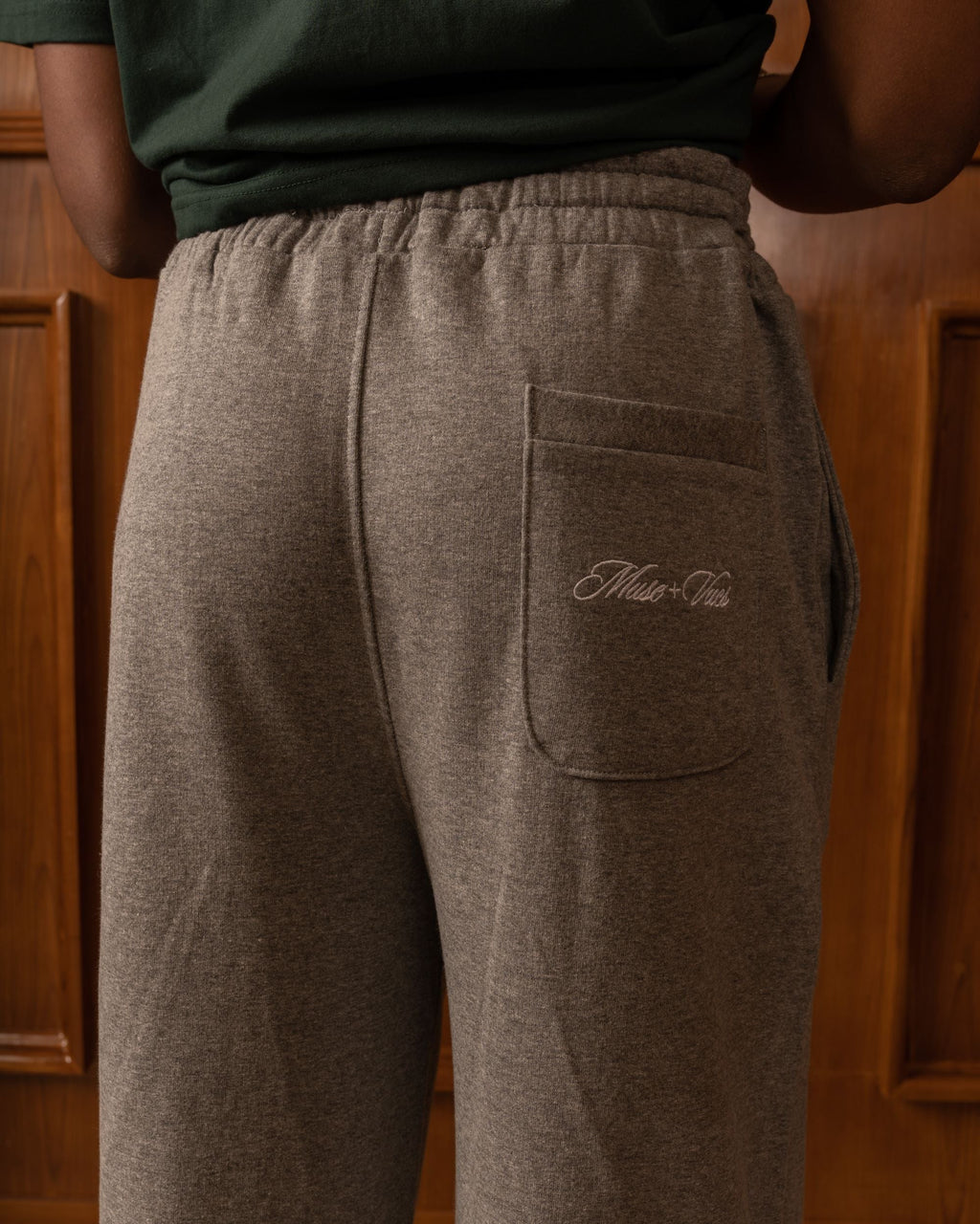 Grey Wide-Cut Lounge Pants