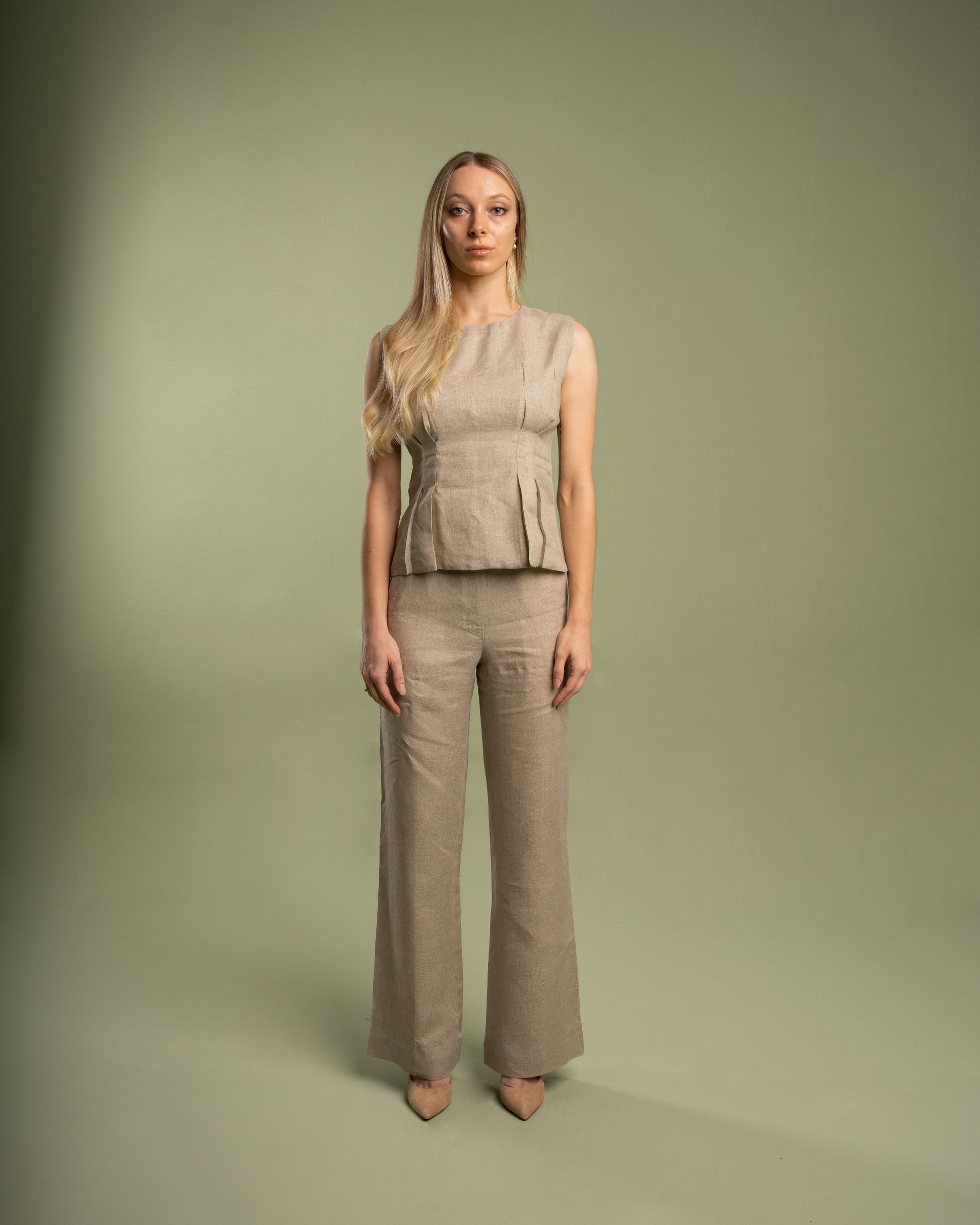 Natural Linen Top