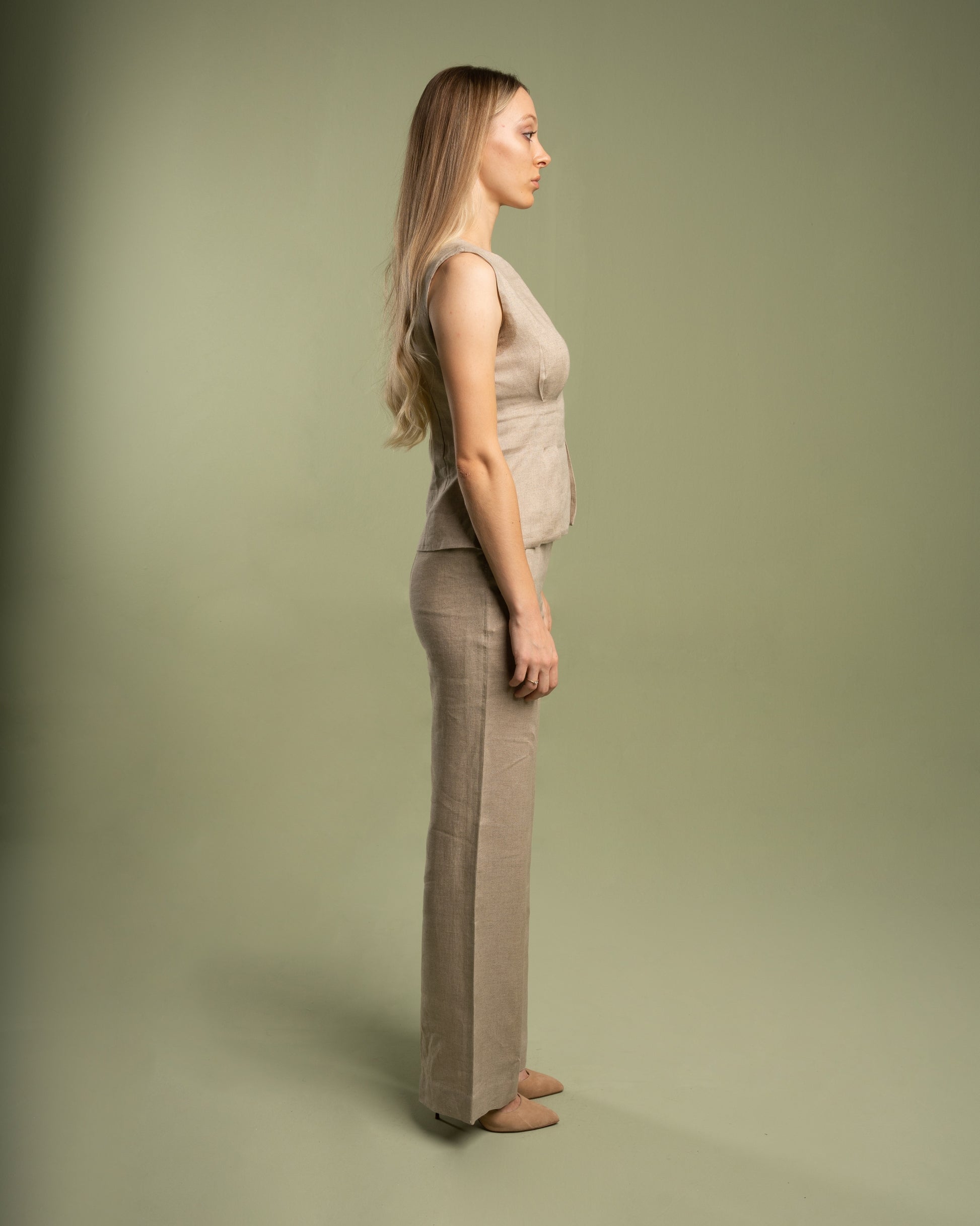 Natural Linen Top