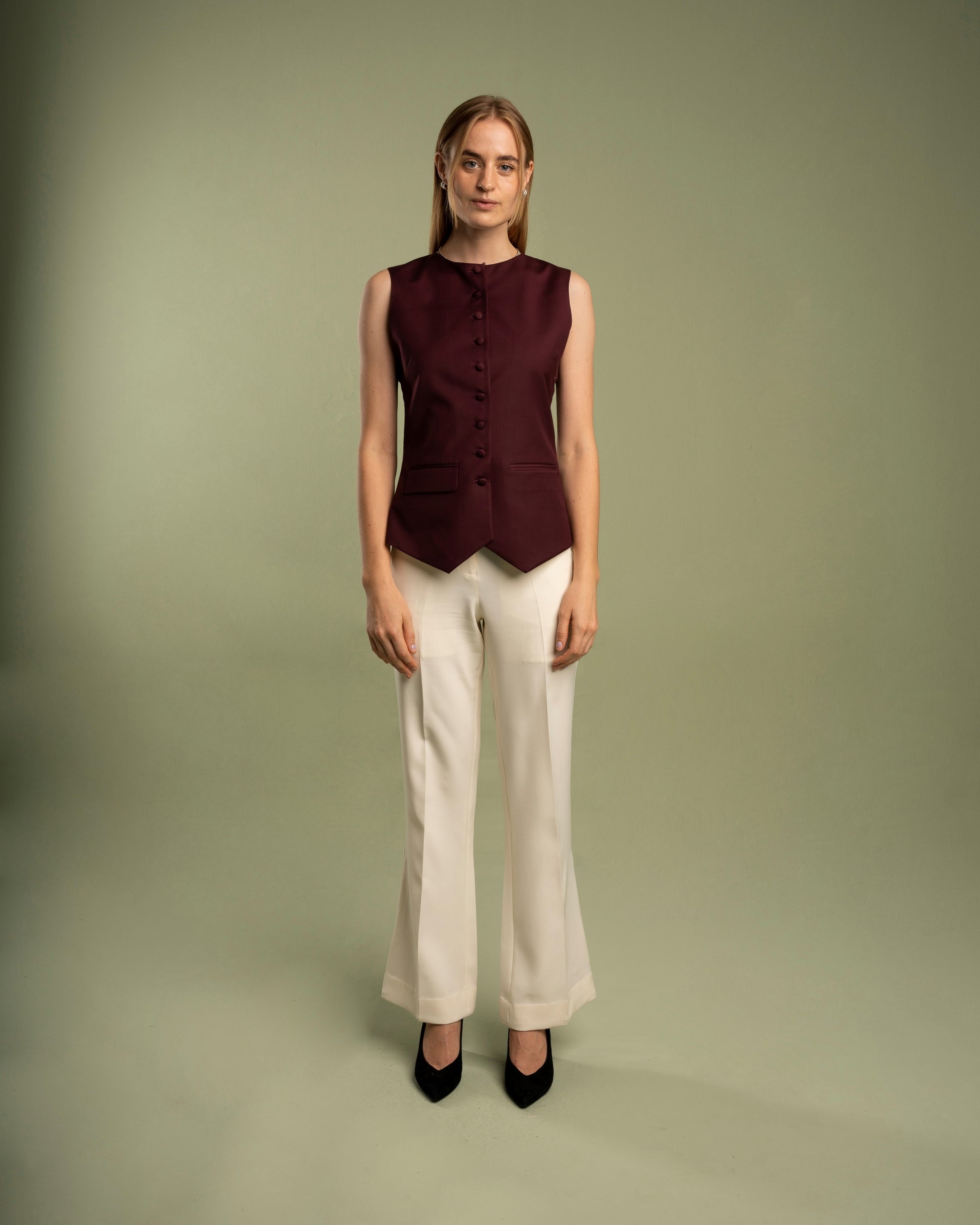 Burgundy Vest
