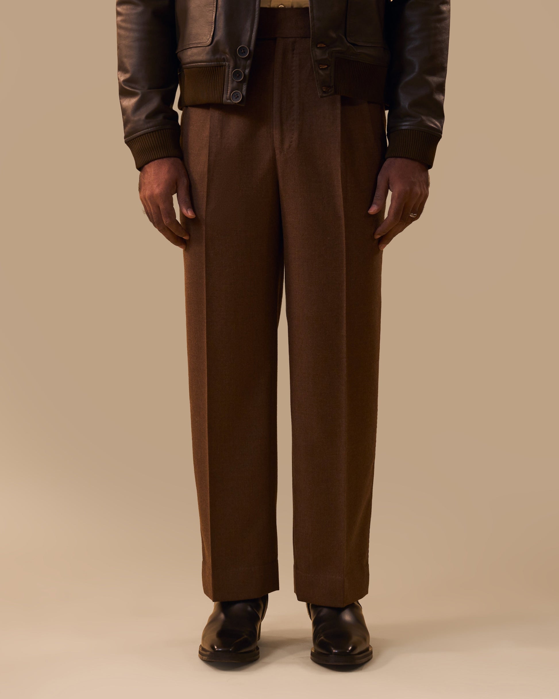 Brown Tweed Pants