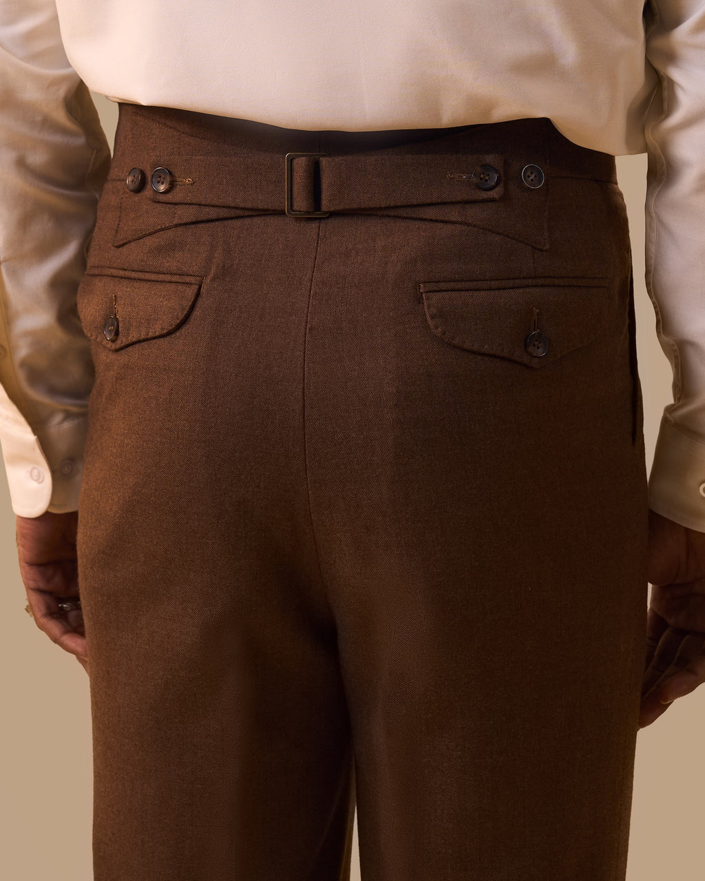 Brown Tweed Pants