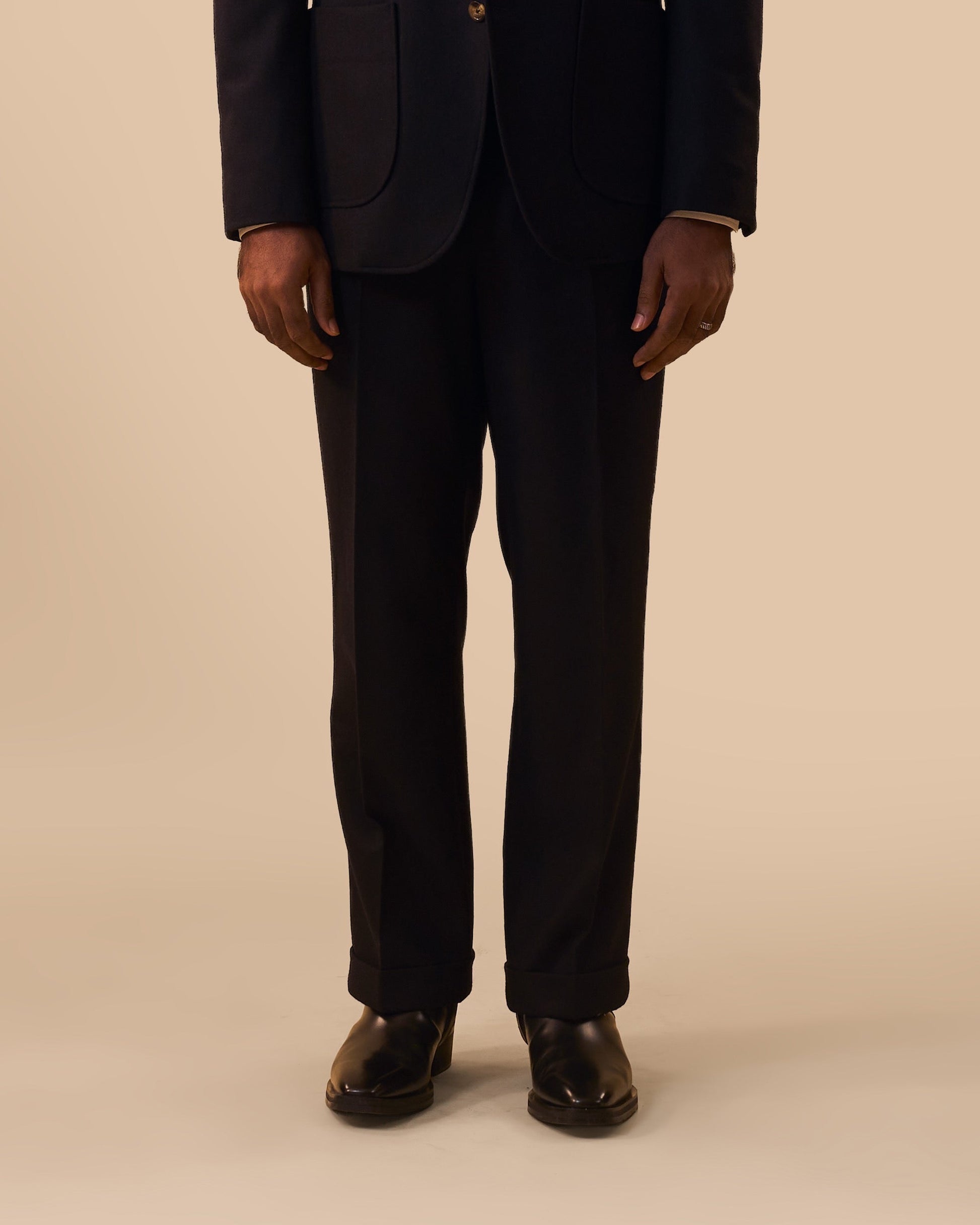 Midnight Blue Flannel Suit