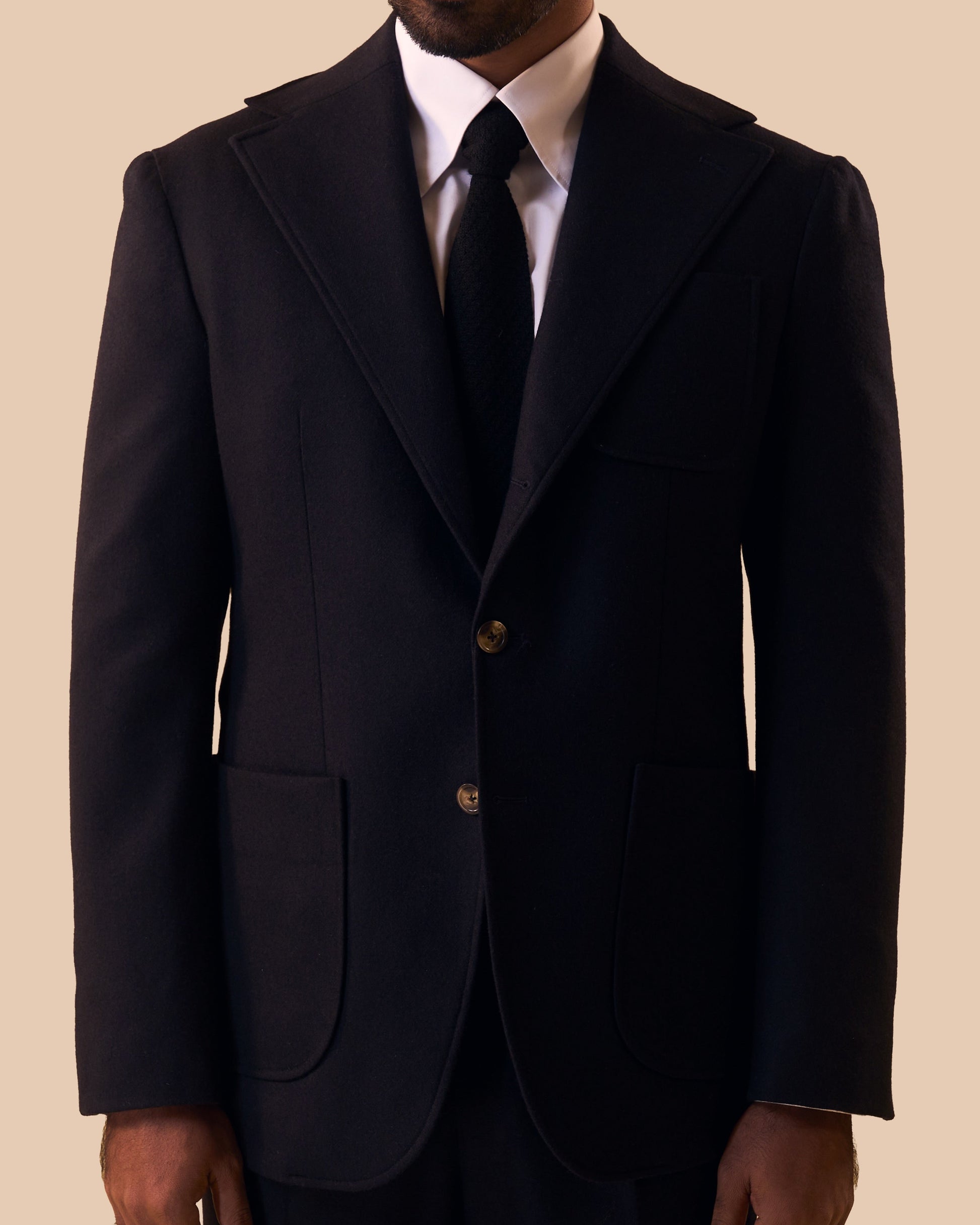 Midnight Blue Flannel Suit