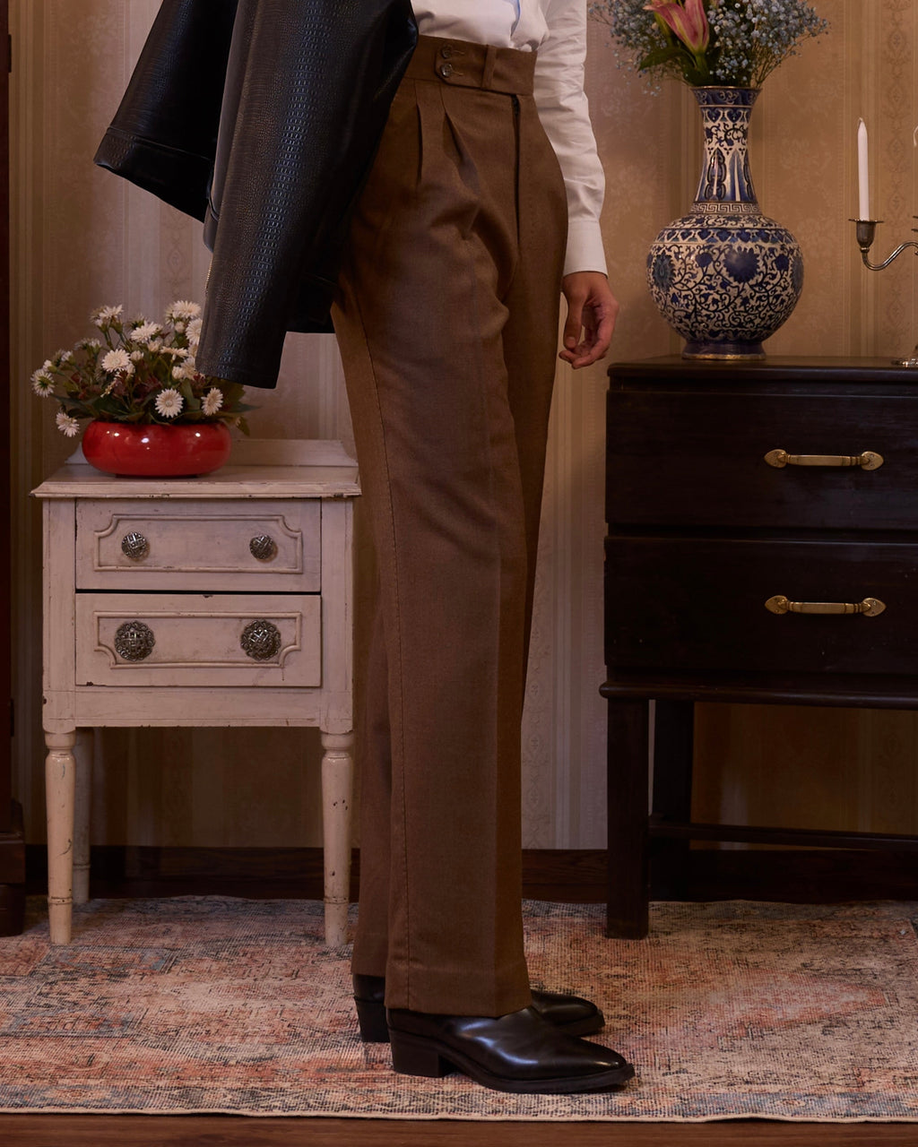 Brown Tweed Pants