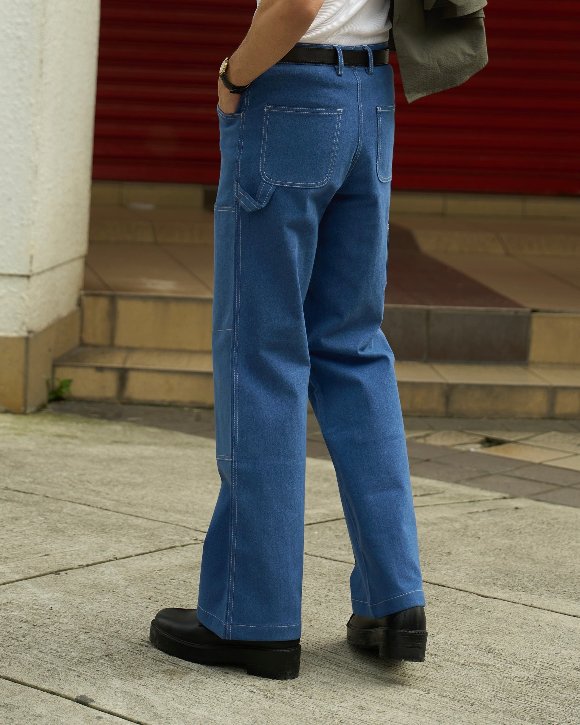 Double Knee Denim Pants