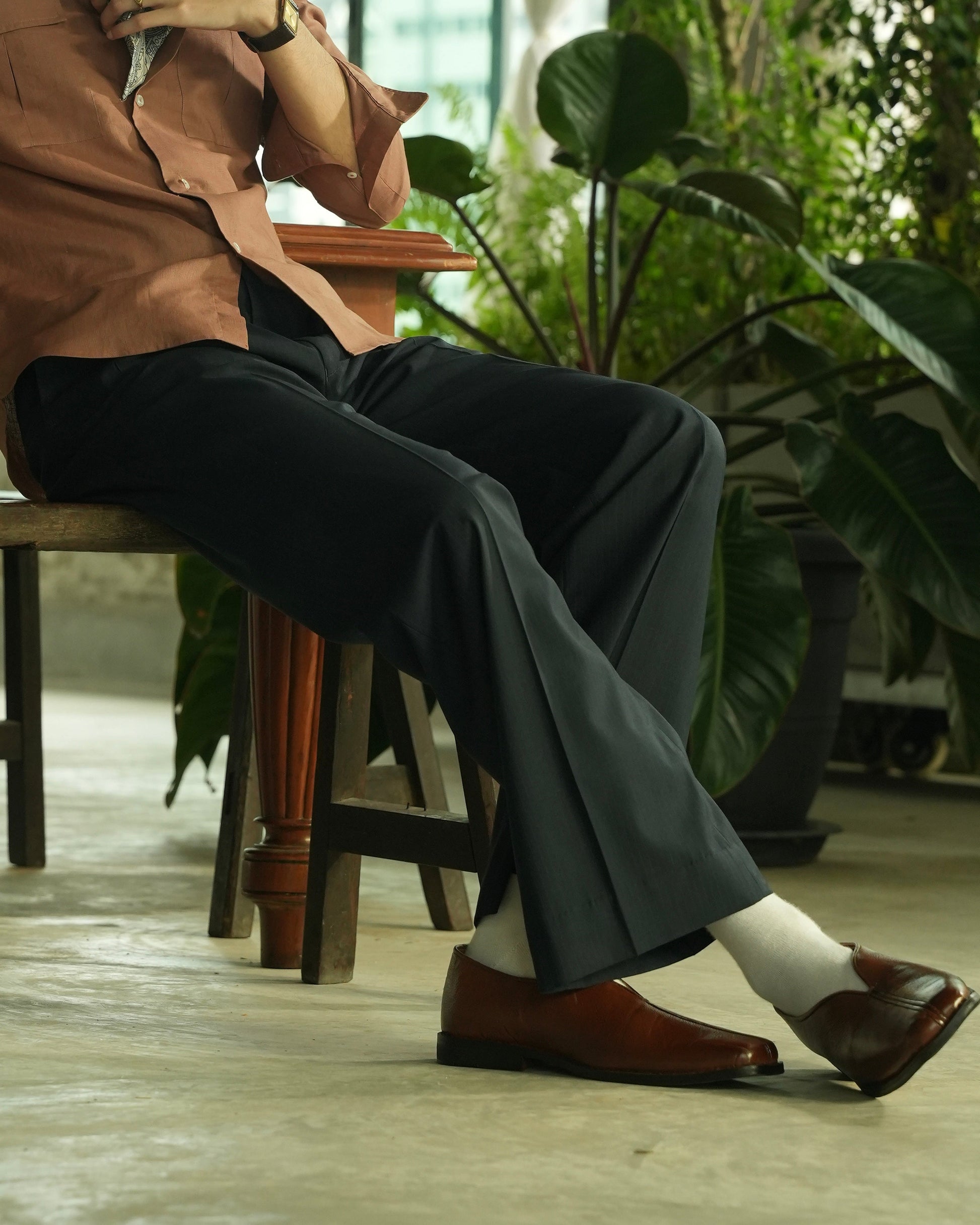 Blue Pinstripe Pants