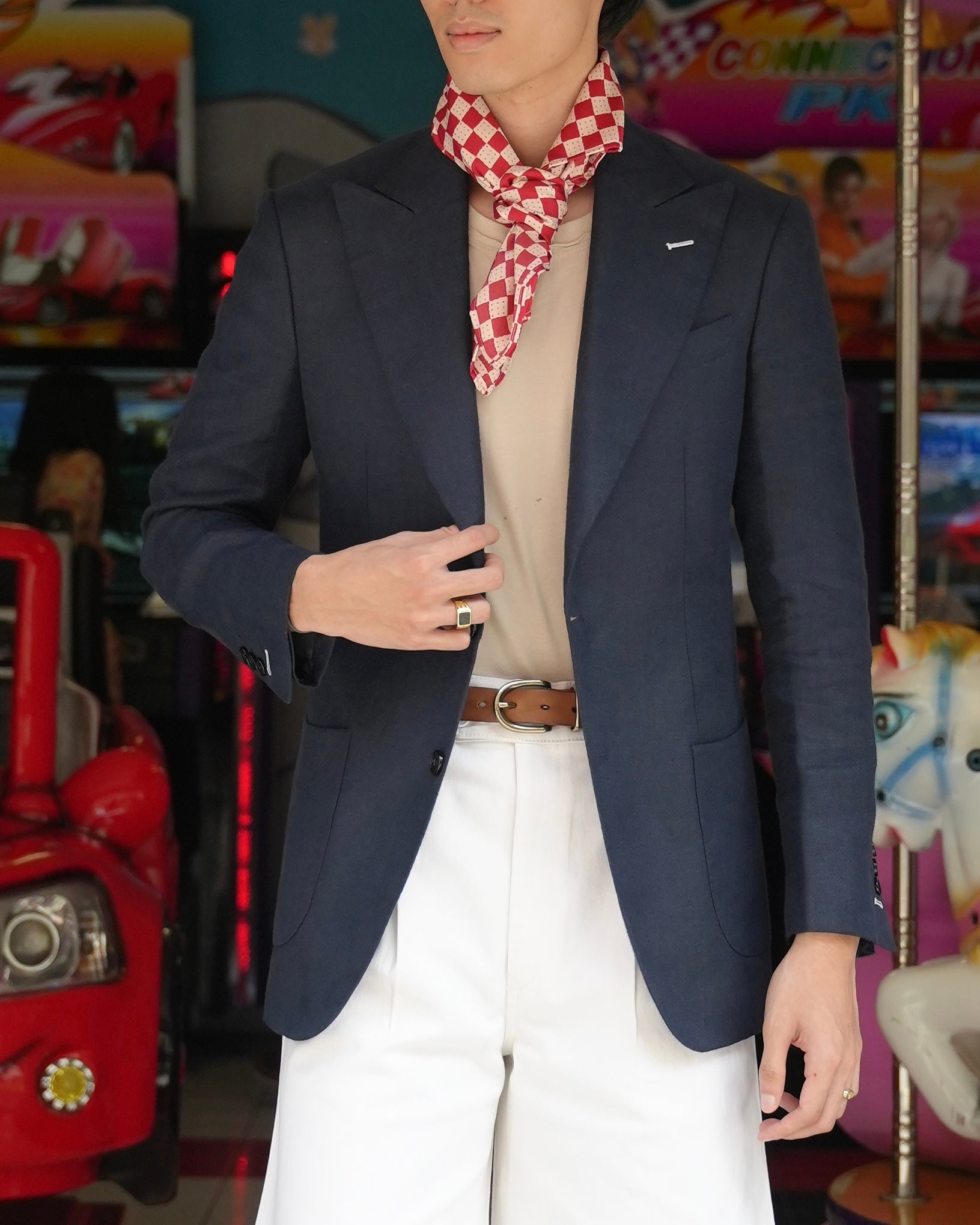 Blue Linen Jacket