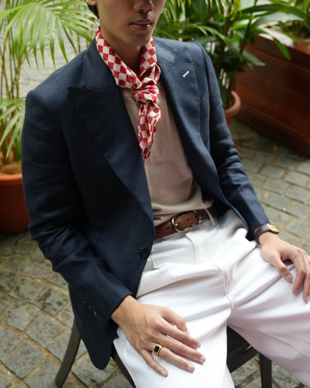 Blue Linen Jacket