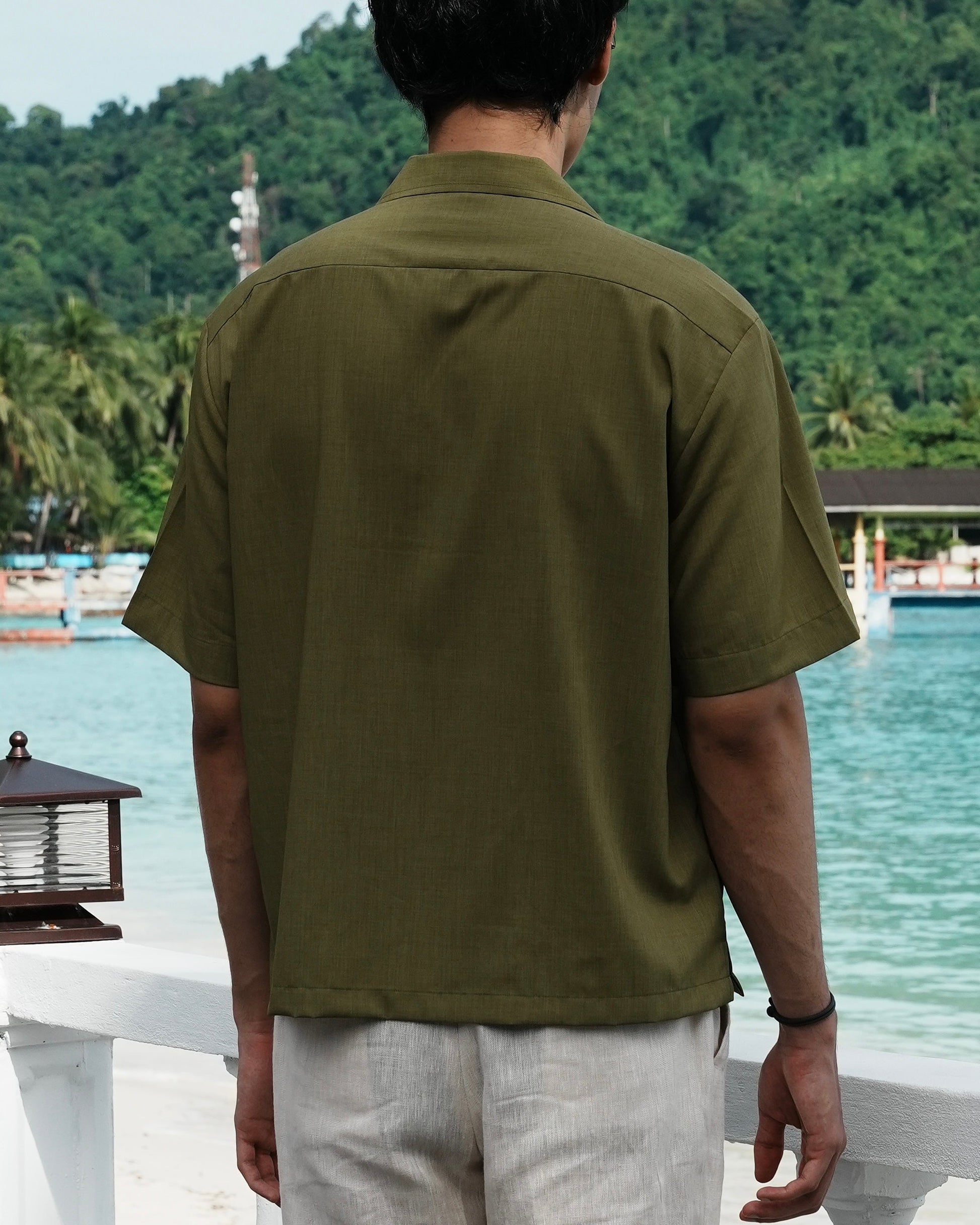 Citrus Green Embroidered Shirt