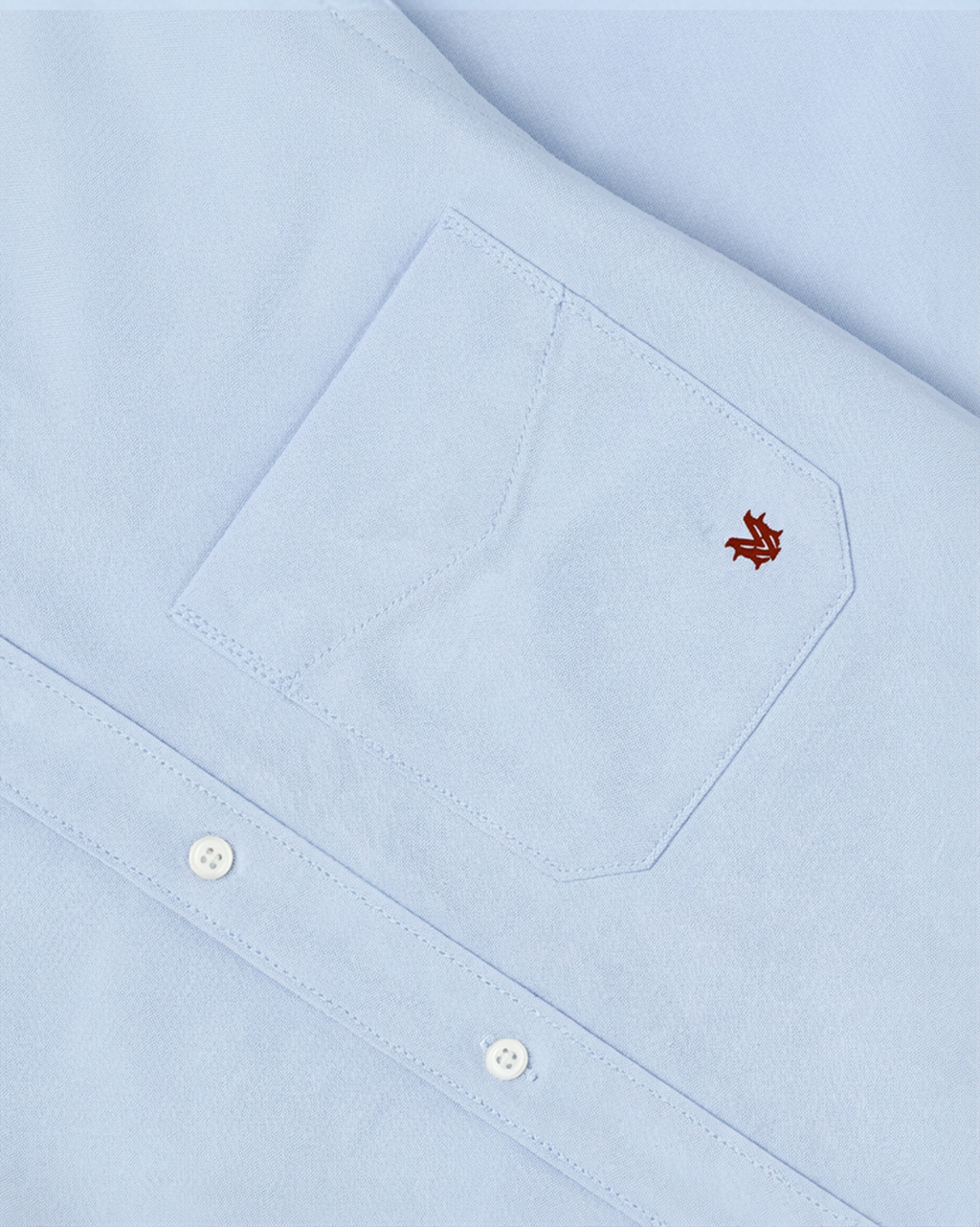 Sky-Blue Oxford Cloth Button-Down