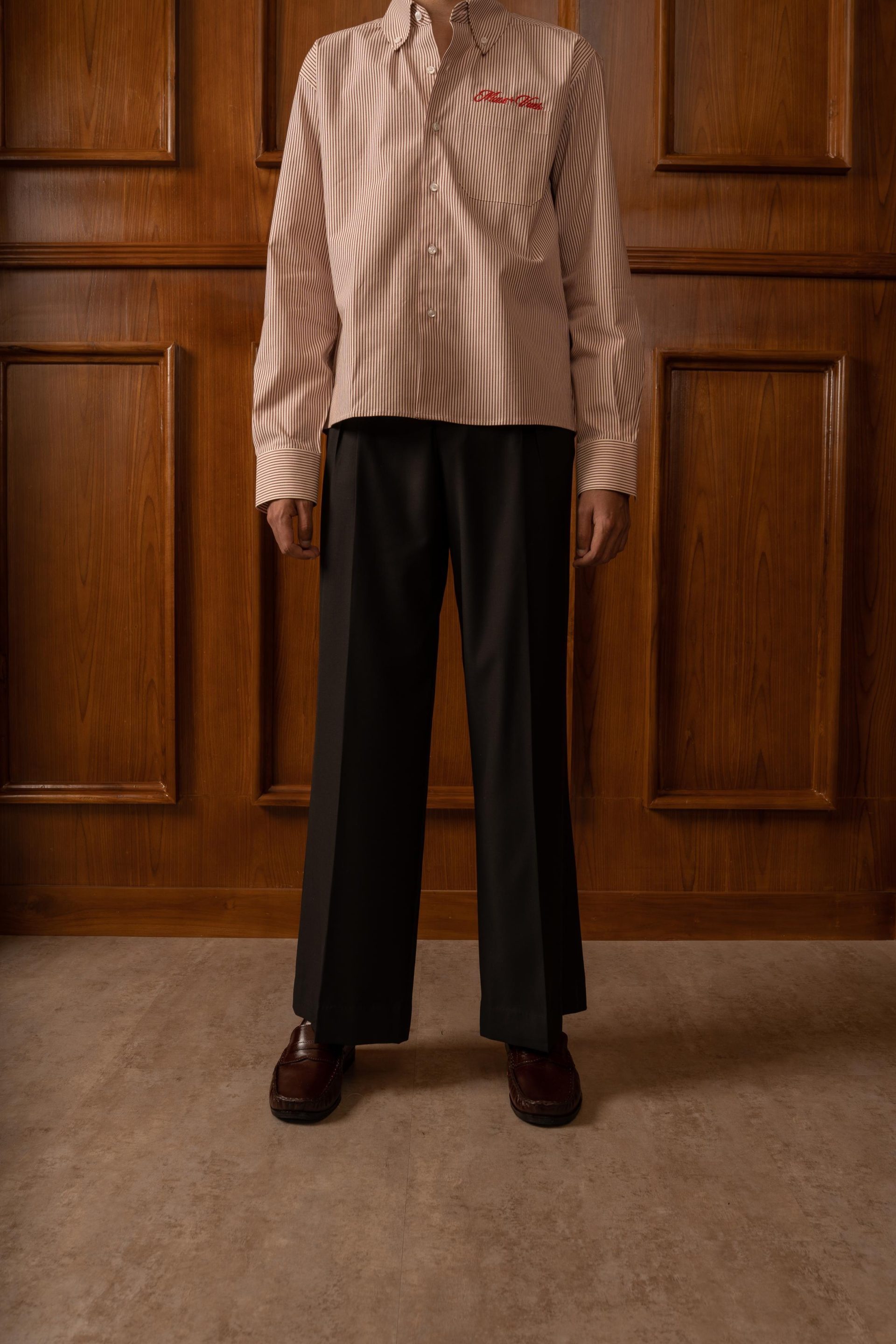 Black Box Pleat Wide Cut Pants - Image 5