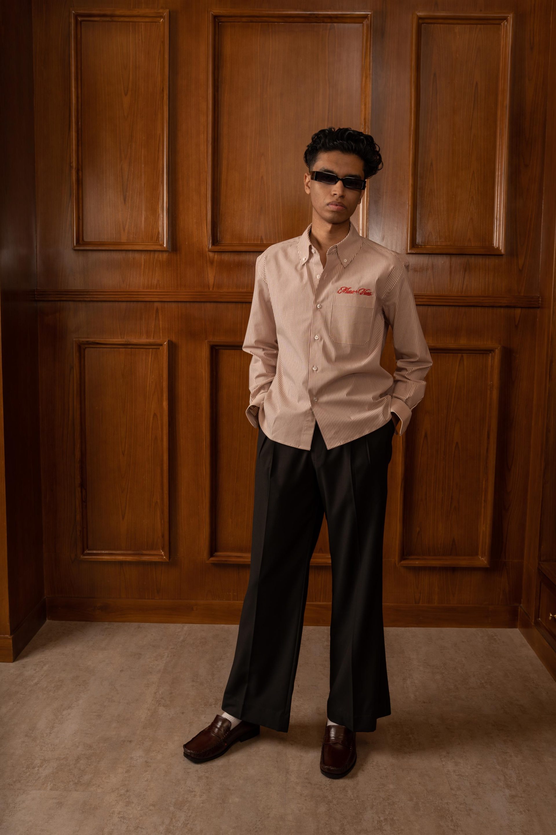 Black Box Pleat Wide Cut Pants - Image 4